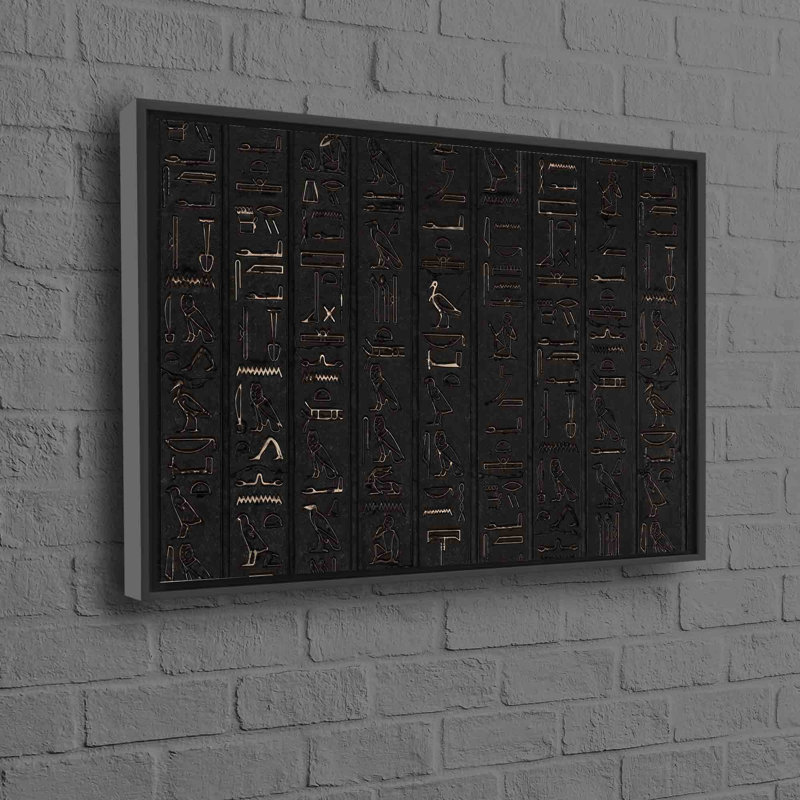 Print on Canvas, Framed Print without Mat, 80 cm H x 110 cm W, Black