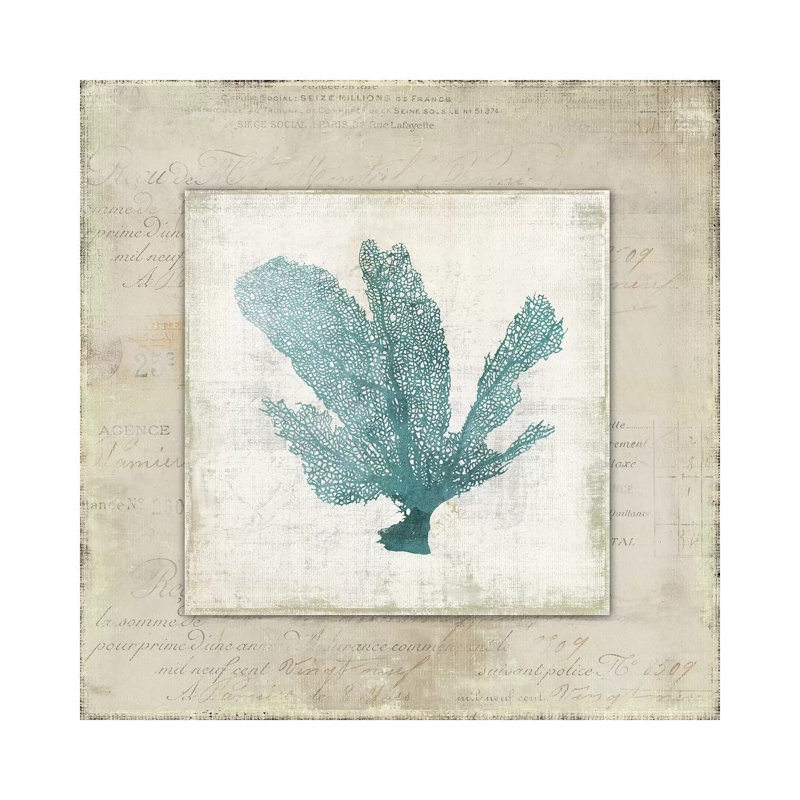 Chambray Coral I by Aimee Wilson - Wrapped Canvas Print, 30.48 cm H x 30.48 cm W