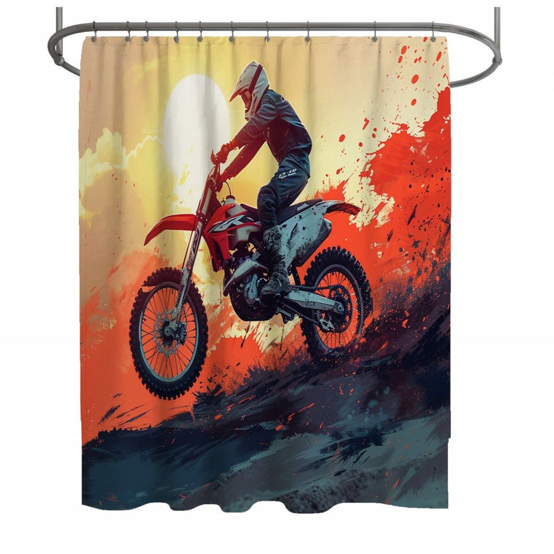 Borgos Shower Curtain, 83" H x 70" W