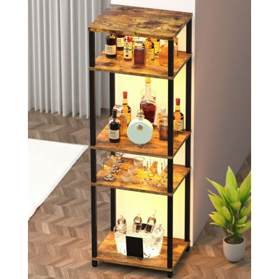 Solid Wood Top End Table Set