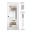 Porte en verre poli blanc Smart Lite-111680090-111680096