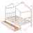 Wooden House Bed with Drawers-479318132