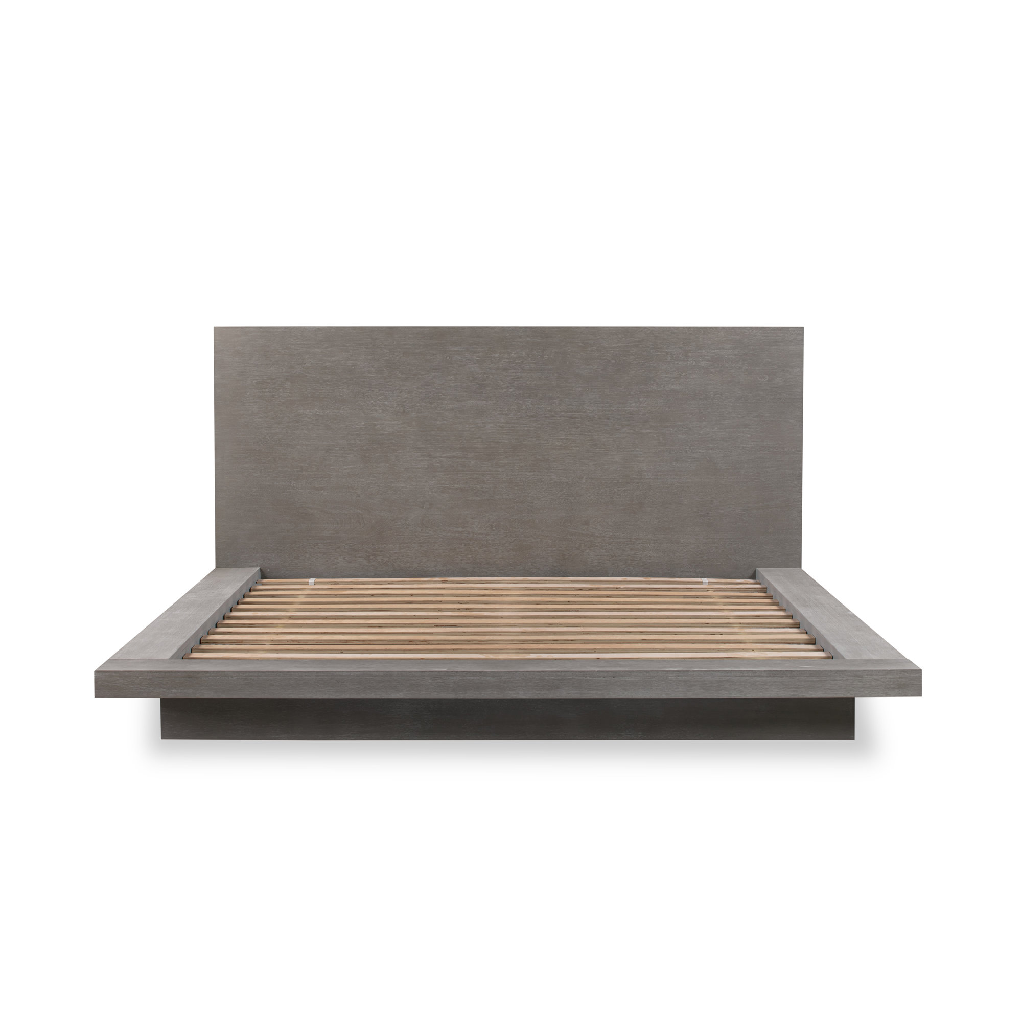 Meryl Solid Wood Panel Bed, Full
