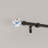 120" Adjustable Single Curtain Rod and Coordinating Finial Set-915956239