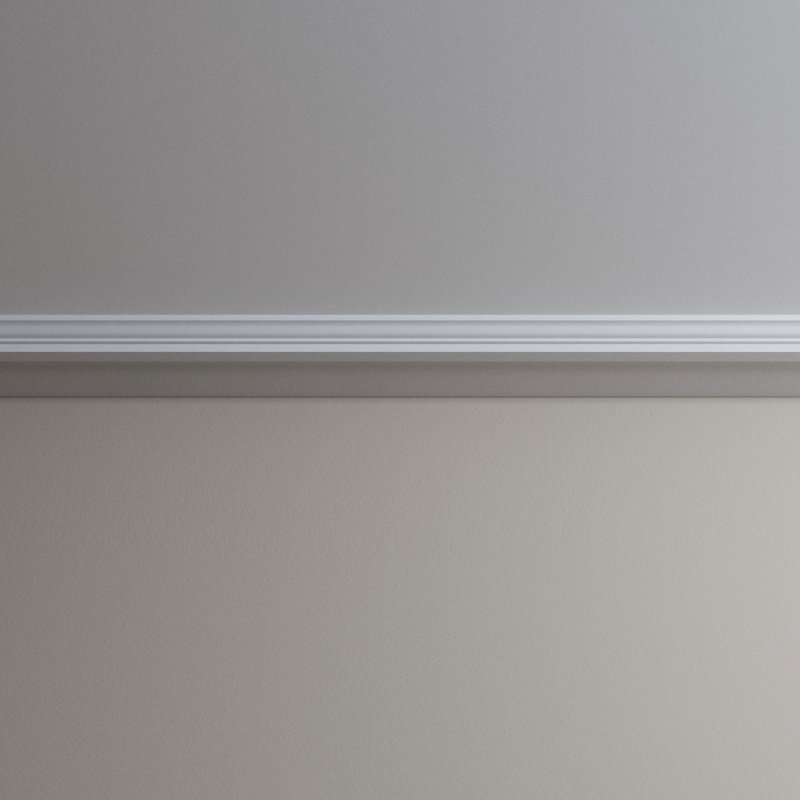 Alora 96" Black Polyurethane Crown Moulding