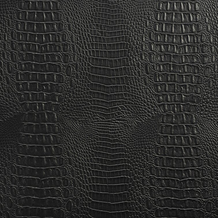 Shiny Gray Crocodile Vinyl Fabric