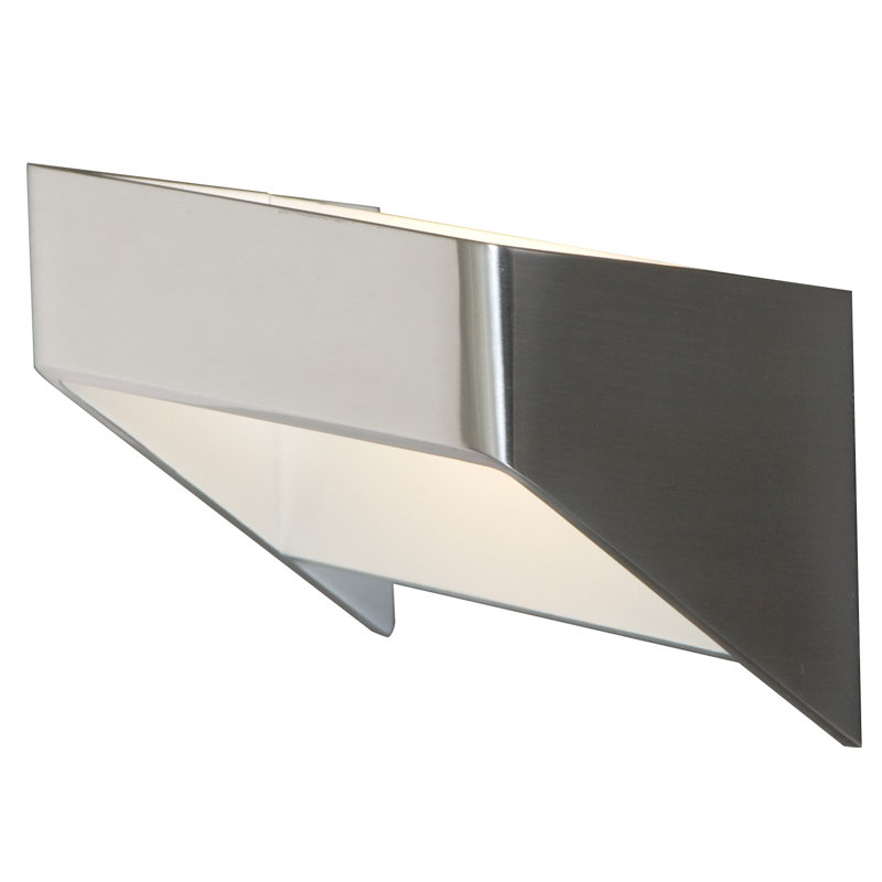 Napoleon LED Flush Mounted Sconce, Polished Aluminium