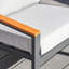 Chaise d'extérieur en aluminium William