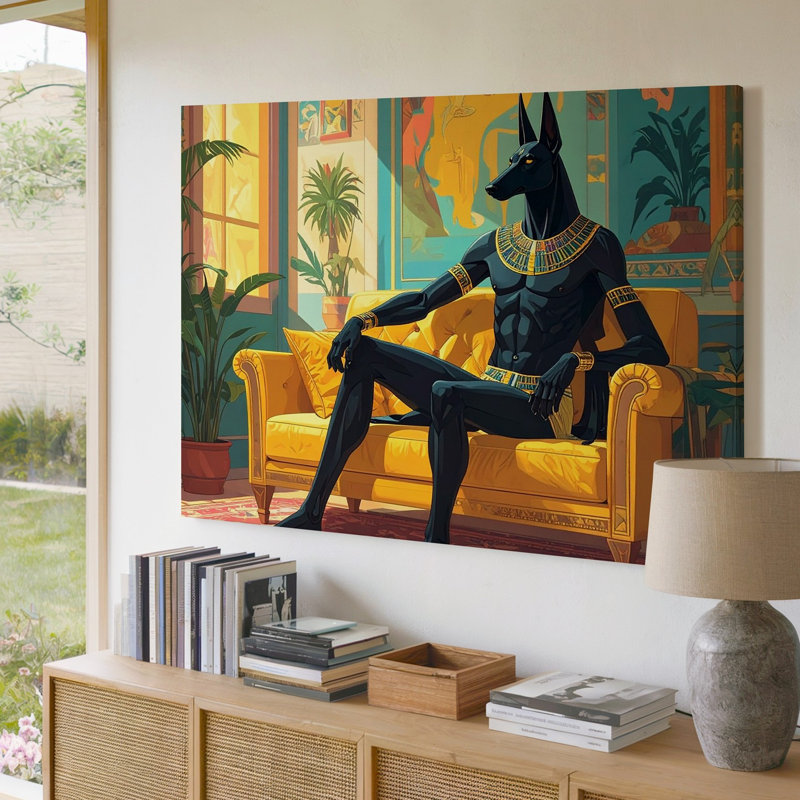 Toile Anubis, H 9 po x l 12 po