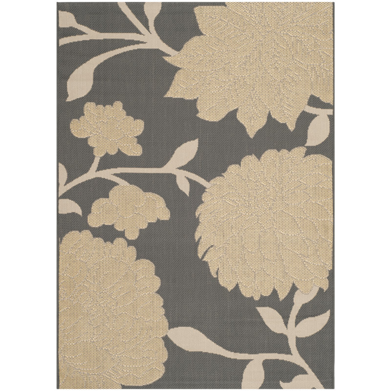 Tapis d'intérieur / extérieur à fleurs Herefordshire Performance, Rectangle 2 pi x 3 pi 7 po