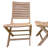 3 Pc. Antique Wash Eucalyptus Folding Bistro Set