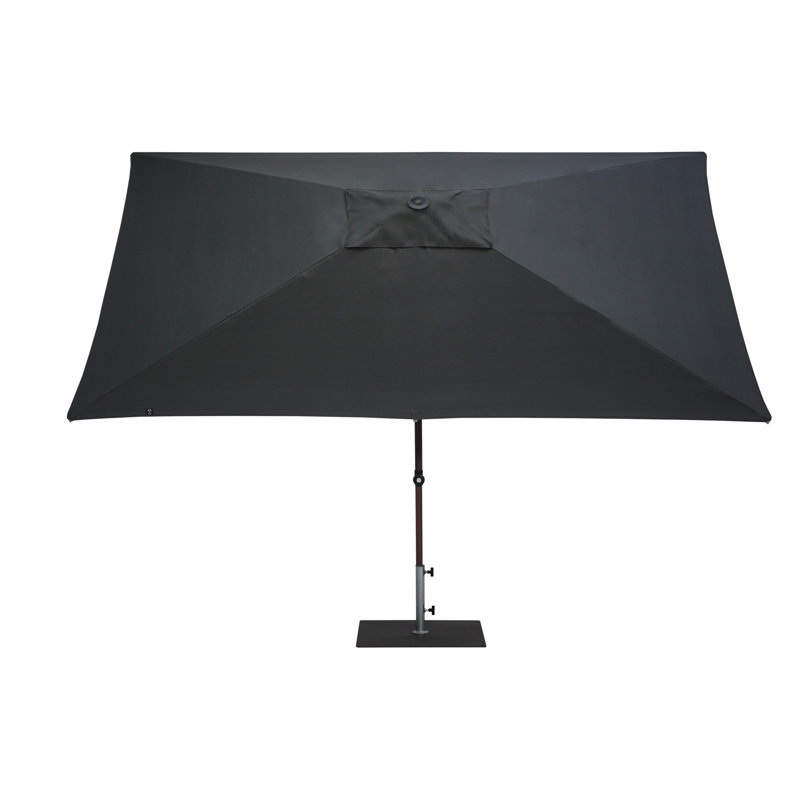 Aolaith 300cm X 200cm Rectangular Market Parasol, Anthracite