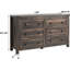 Commode double à 6 tiroirs Grantville Farmhouse-74447182