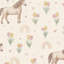 Papier peint chevaux, tulipes et cœurs-1506153838