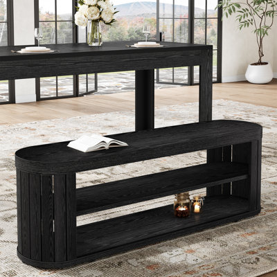 Banc de salle à manger à 2 niveaux en bois