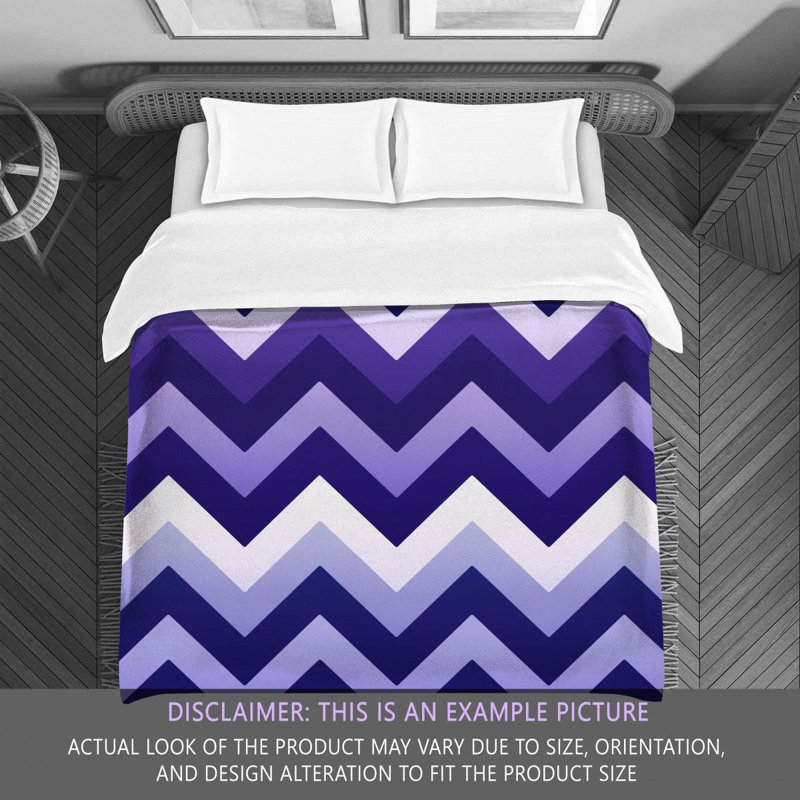 Polyester Chevron / Zig Zag Comforter, King Comforter