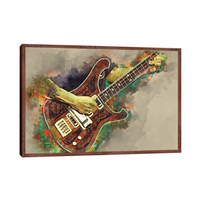 Lemmy's Bass Guitar - Painting on Canvas