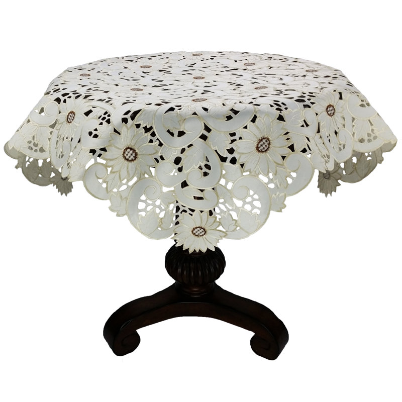 Accessoire de surmatelas brodé nappe table Sunflower