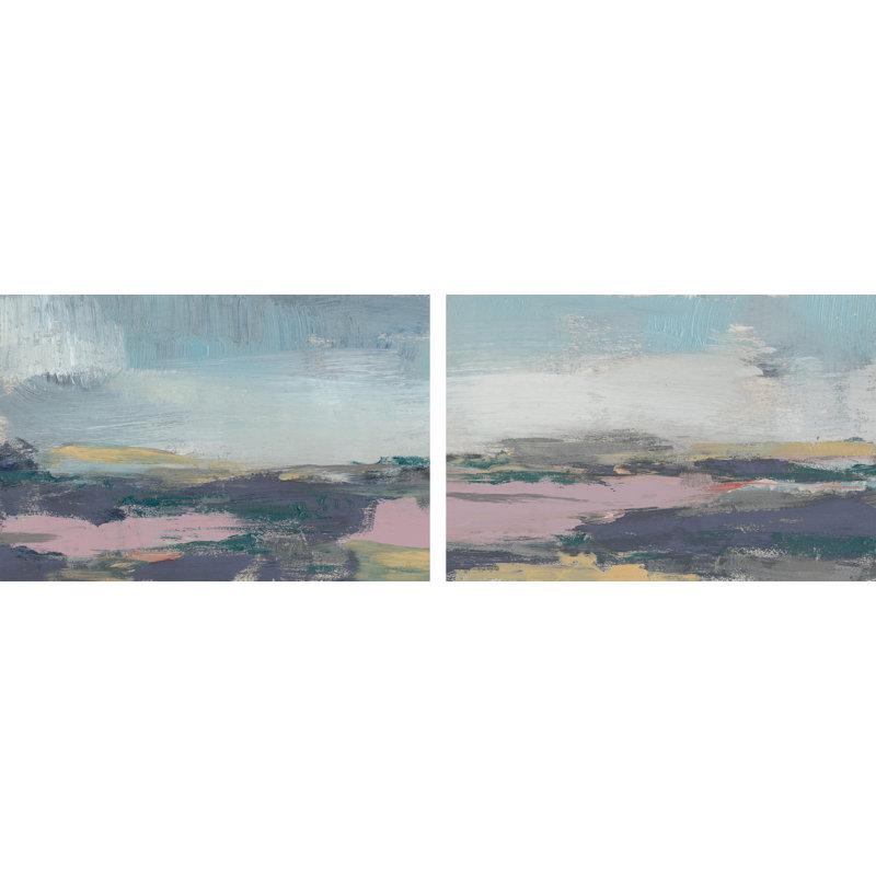 «Pretty Horizon», ensemble de 2 reproductions sur toile, H 24 po x l 36 po x P 1,5 po