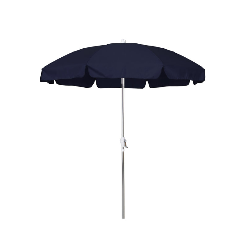 Parasol de marché 7,5', Anodisé, Bleu marine-oléfine