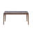 Engineered Stone Top & Walnut Finish Dining Table