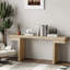 Console très large en placage de bois véritable de 66 pouces pour vestibule et salon-431925323