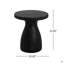 Table d'appoint d'extérieur en travertin MGO