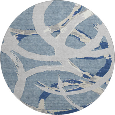 Premium Machine Washable Mayfield AMF1022 Circles Rug