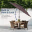 Parasol de patio à 3 niveaux-130904408