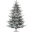 Arbre de Noël de 9 pi avec pointes enneigées, base en métal pliable, assemblage facile pour les détails enneigés artificiels de la maison, branches articulées,
