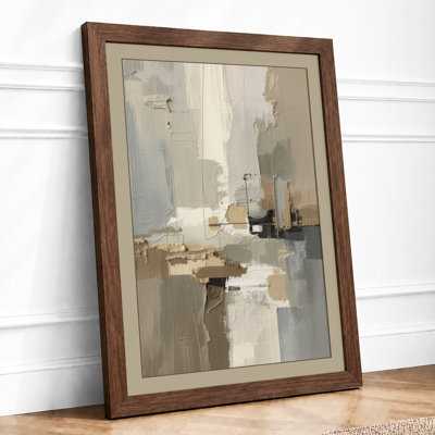 Layered Forms Minimalist - Framed Print