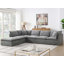 Canapé modulaire 125,5 po avec repose-pieds mobile-490932870