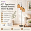 Lampe sur pied à branches à 3 lumières H 65 "avec abat-jour en rotin Brenden-1304753611-1304753622