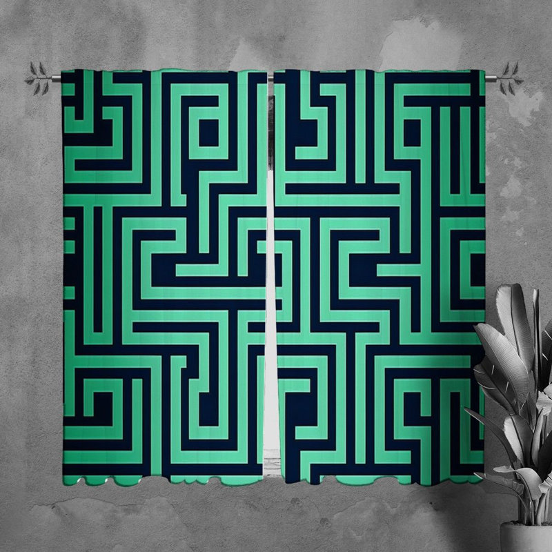 Paire de rideaux obscurcissant en polyester Neleh, L 40 po x L 61 po