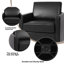 Fauteuil rembourré pivotant-399768917