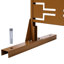 Paravent 76 po H48 po - brun, métal pour clôture d'extérieur brun-124251263