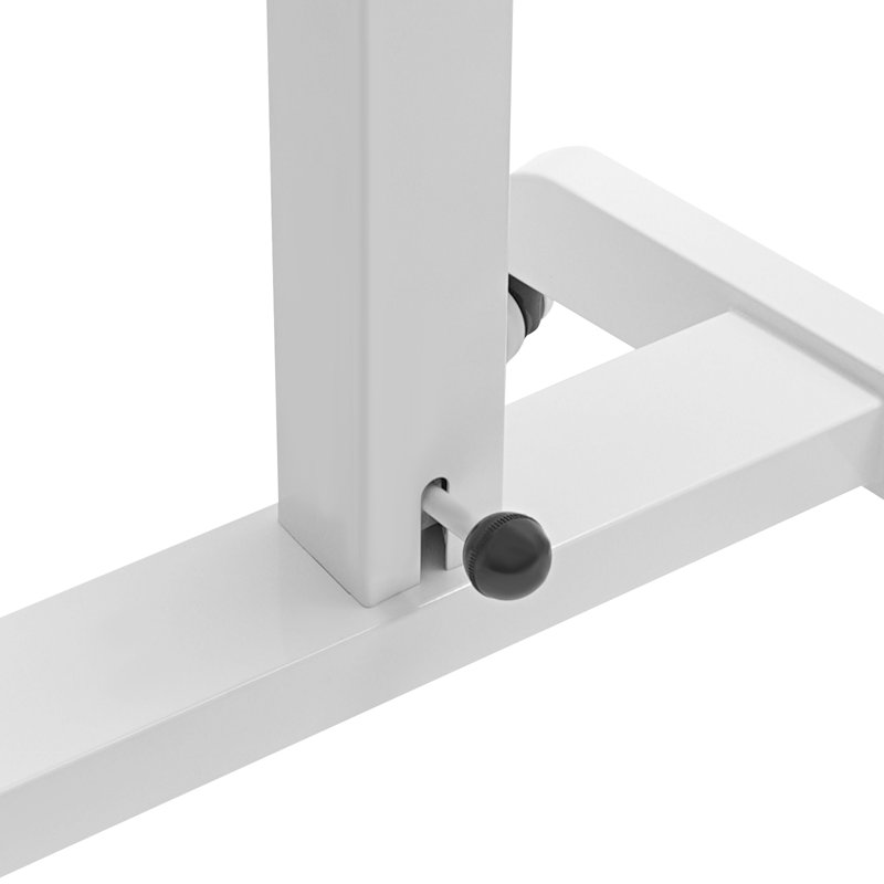 Torenzo Adjustable Metal Base Standing Desk, White, 30" H x 31.5" W x 20.5" D