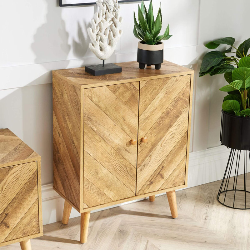 Reiffton 62.5cm Wide 2 Door Internal Shelf Sideboard Unit, Natural