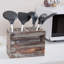 Wood Rectangle Utensil Crock-2113572786