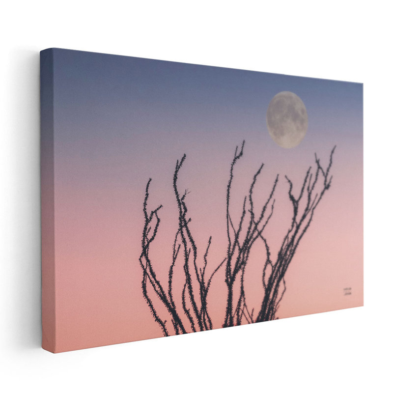 «Reaching Up Moon», reproduction d'art sur toile, H 12 po x l 18 po