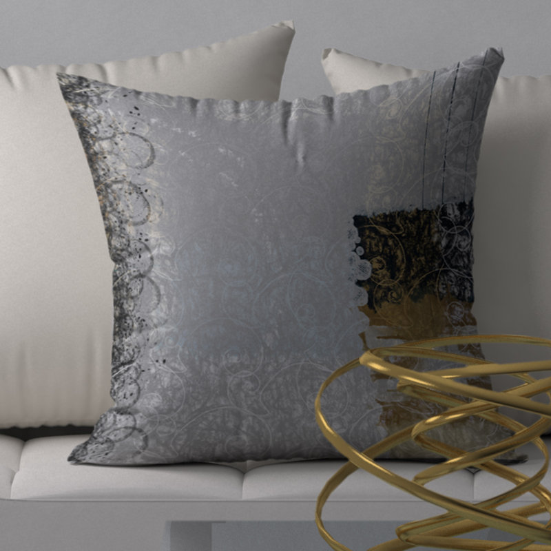 Housse de coussin décorative carrée minuscule Great, 24 po x 24 po