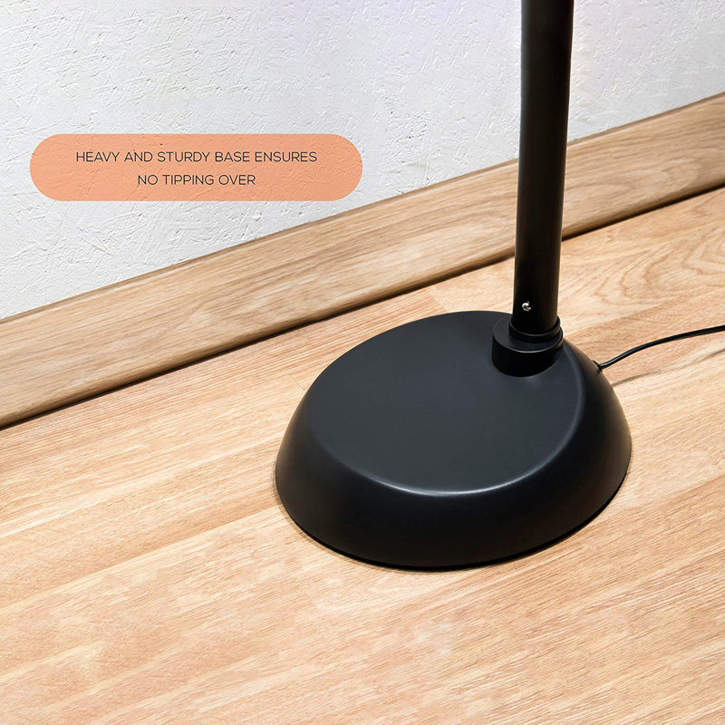 Lampe de travail sur pied 53 po, Noir
