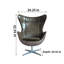 Fauteuil pivotant de style industriel