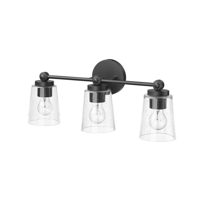 Baysview 3 - Light Dimmable Bathroom Vanity Light, Matte Black