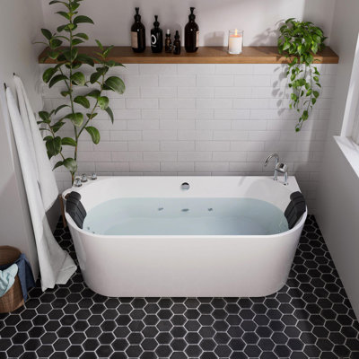 71'' x 31.5'' Whirlpool Plastic / Acrylic Bathtub with Faucet
