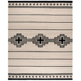 Standing Crosses Flatweave 80% Wool; 20% Cotton Geometric Shapes Rug