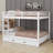 Queen Bunk Bed With Trundle, Heavy Duty Bunk Beds Frame With Ladder And Full Length Guardrail-1904605864