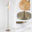63'' Tree Floor Lamp with 3 Glass Globe Shades, Pink, Orange, Teal