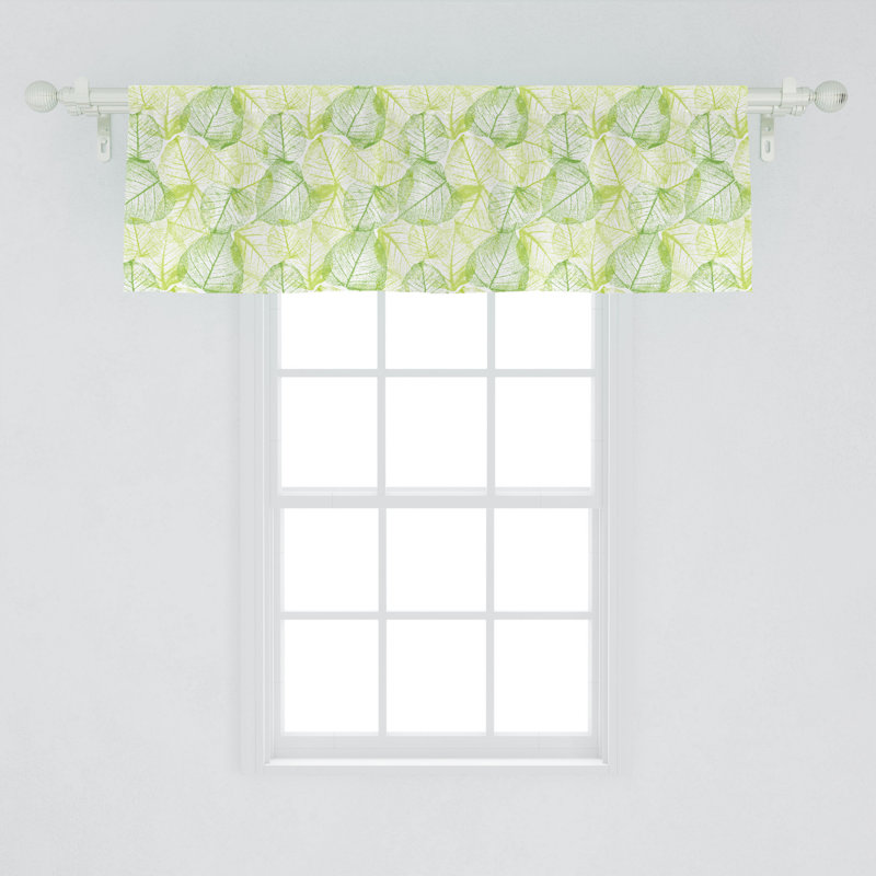 Floral Tailored Window Valance