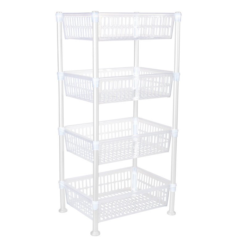 Edder 15.55 " W Plastic Shelving Unit, White